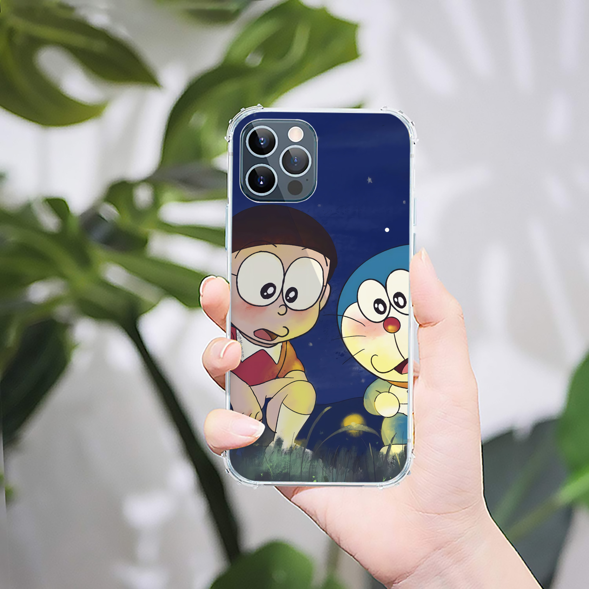 （画像用） ドラえもん Doraemon 【iPhone 12シリーズ対応】透明スマホケース（クリアソフトケース）